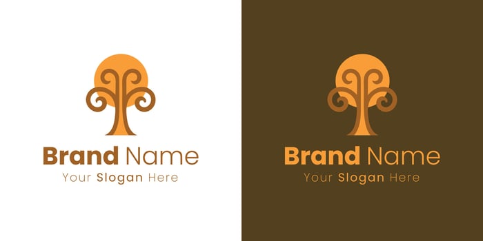 Elegant Tree Logo Design for Brand Identity and Visual Recognition vector