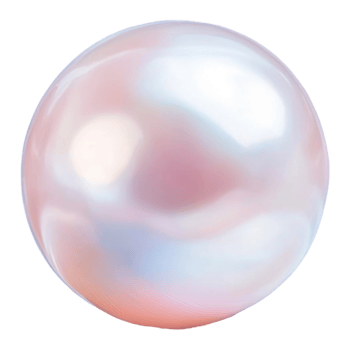 Beautiful lustrous pearl showcasing iridescent hues of pink and white shades png