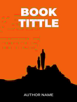 book cover template great for thriller, horror, or suspense novels vector