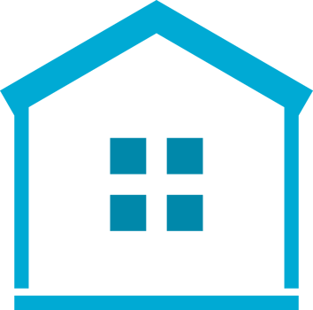 House blue line png