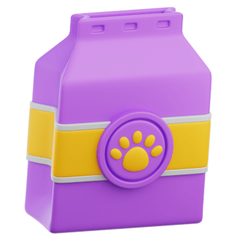 Dry Pet Food 3D Illustration png