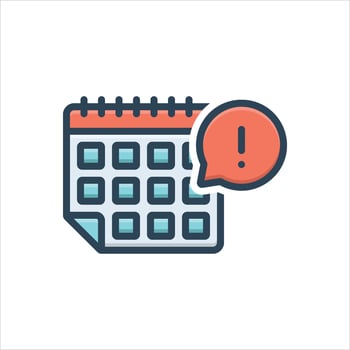 Color icon alert vector