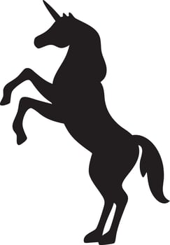 Minimalist Unicorn Outline vector
