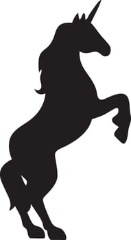 Fantasy Unicorn Line Art vector