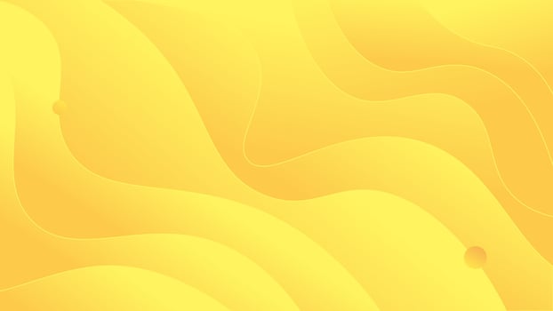 Yellow fluid abstract background design vector