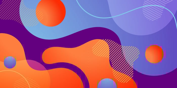 colorful abstract fluid shapes background vector