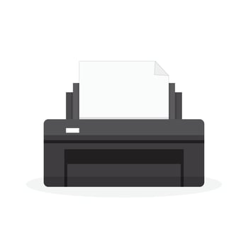 Printer icon on white background vector