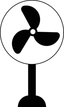 fan icon. temperature management. Propeller speed symbol. Cooling fan elements. Fan propeller icons. electric cooler wind sign. vector