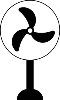 fan icon. Electrical temperature equipment. Cooler sign business concept. electric cooler wind signs. temperature management vector