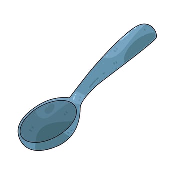 illustration of metal spoon vector