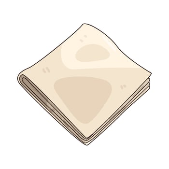 illustration of a folded napkin vector