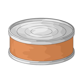 illustration of an canned food vector