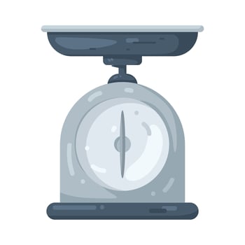 Illustration of an Analog Kitchen Scale vector