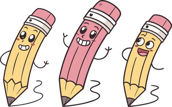 Realistic Wooden Pencil Clipart Artwork for Educational Designs vector