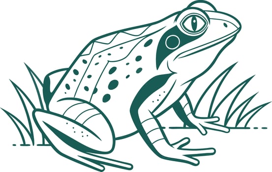 Adorable Frog Clipart Character for Children and Craft Projects vector
