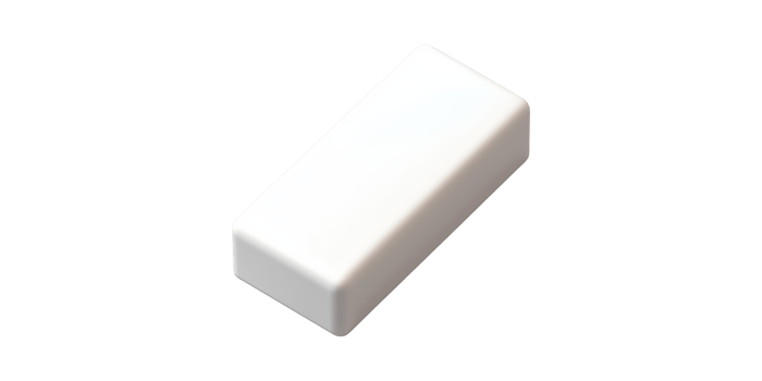 Rectangular Eraser. Stationery Tool For Mistake Correction And Drawing Adjustments Isolated On Transparent Background png