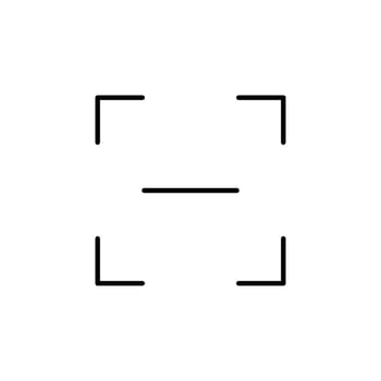 Barcode Scanner Line Icon for Smart Device vector
