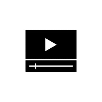 Screen Control Solid Icon for User Display vector