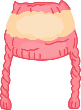 Pink Winter Beanie with Pom Pom png