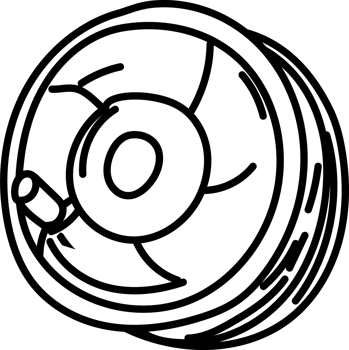Fishing Reel Line Art png