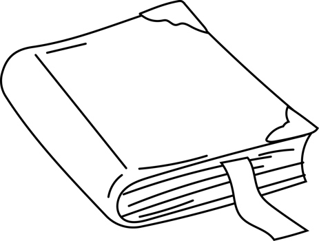 Stack of Books Doodle, Hand Drawn Black and White Cartoon png
