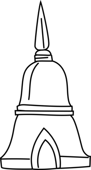 Phra That Stupa, Thai Temple Hand Drawn Icon png