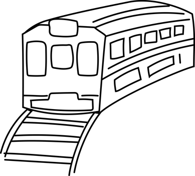 Bangkok Skytrain, Hand Drawn Modern Thai Icon png