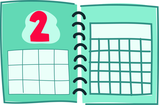 Green Desk Calendar Clipart, Hand Drawn Cute Month png