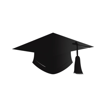 Graduation Cap Graphic on Transparent Background Education Symbol png
