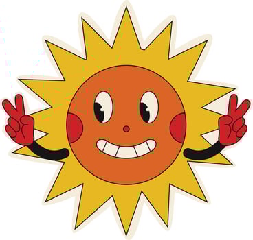Retro Cartoon Character. vector