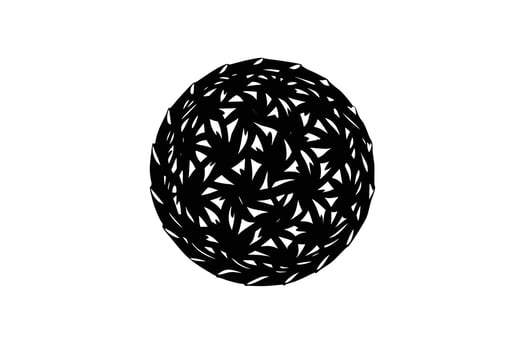 Bohemian Style Sunset Orb Design with Intricate Details and Warm Colors vector