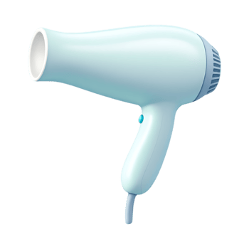 White hair dryer isolated png