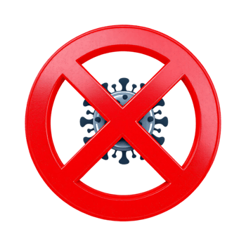 Stop COVID 19. No virus. Health safety. png