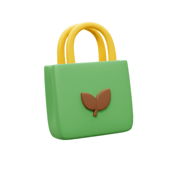 3D Reusable Shopping Bag for Eco Friendly and Environment png