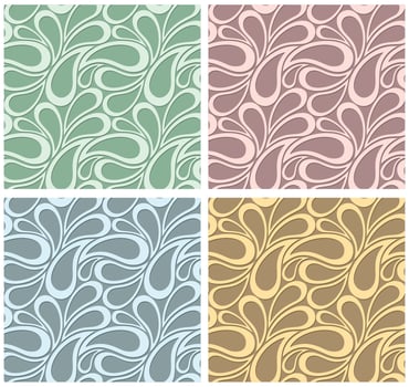 Set of seamless abstract backgrounds. vector