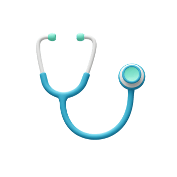 3D Stethoscope Medical Tool for Doctor and Health Care png