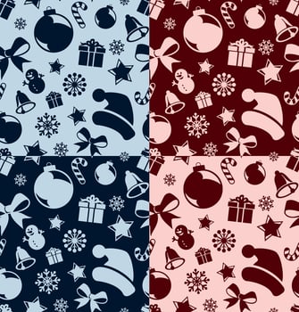 Seamless Christmas background. vector