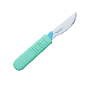 3D Surgical Scalpel for Medical Science and Laboratory Use png