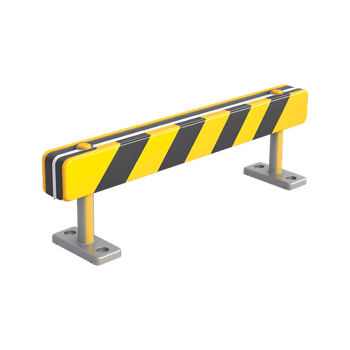 Yellow and black striped safety barrier png