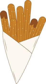 Illustration of Junk Food in Cartoon Concept. vector