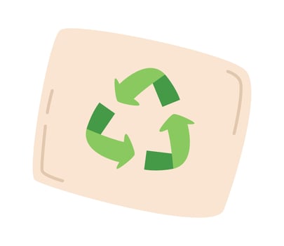 Recycling Board Illustration vector