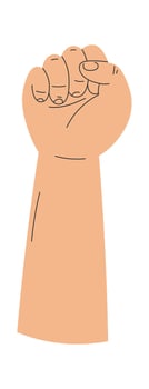 Hand Clenched Into A Fist vector