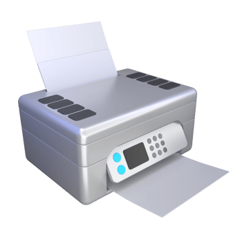 Compact Printer 3D Illustration png