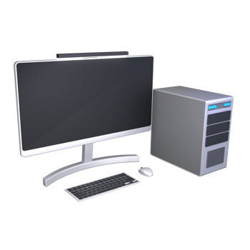 Desktop Setup 3D Illustration png