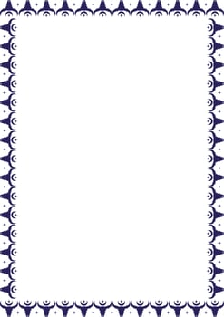Ram skull witchy square frame. black tribal witchcraft template vector