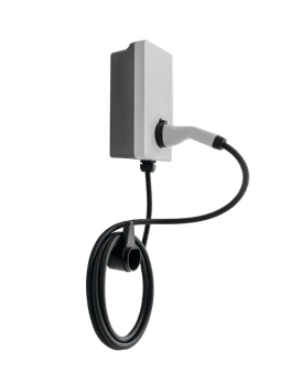 EV Home Charging Point with Cable Isolated png
