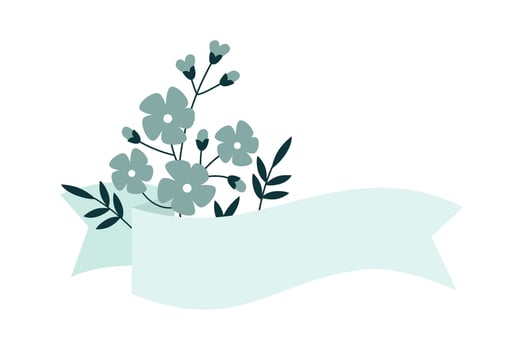 Floral Banner Strip vector