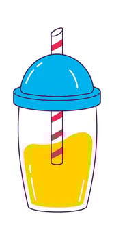 Cup With Cocktail vector