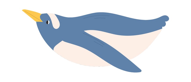 Penguin Animal Illustration vector