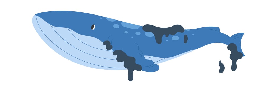 Whale Suffer From Waste vector